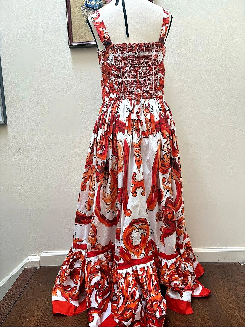 Dolce & Gabbana Majolica Maxi Dress size 6/8 US - Picture 2 of 5